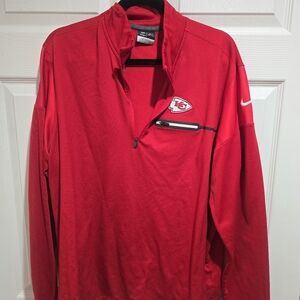 Nike Red Half-Zip Dri Fit Sweatshirt